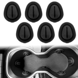 Car Cup Limiter, Stabilizers with Self-Adhesive for Most Cars Prevent Noise Universal Car Interior Accessories - 6PCS