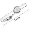 2 Inch Initial Letter Tie Clip, Men's Tie Clip Bar