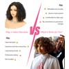 SISICLOUD 12 Inch Short Bob Wigs T Part Deep Wave
