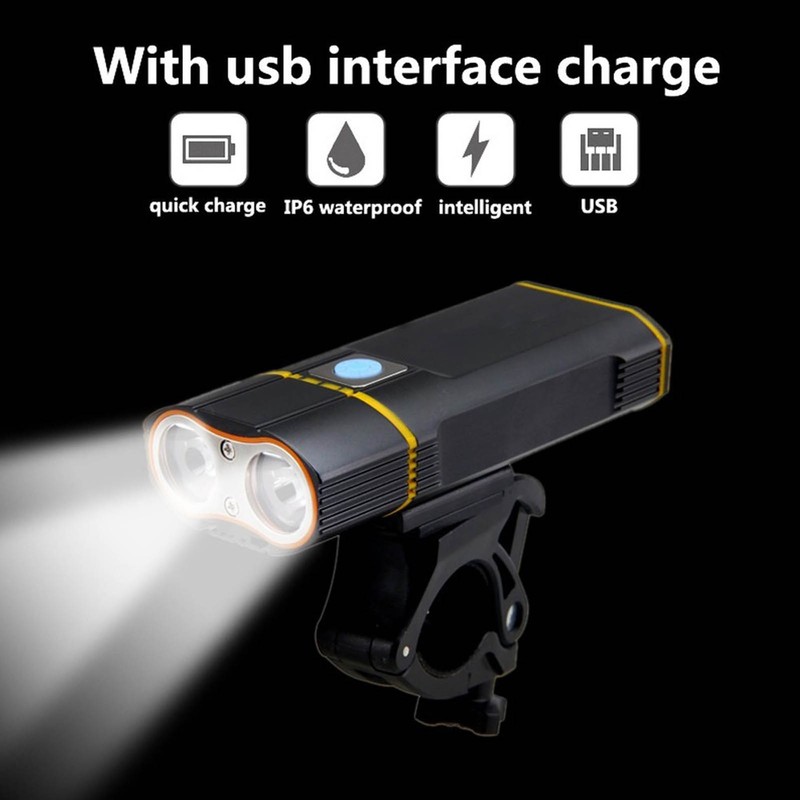LED Bicycle Headlight 5 Modes Mountain Bike Front Light for