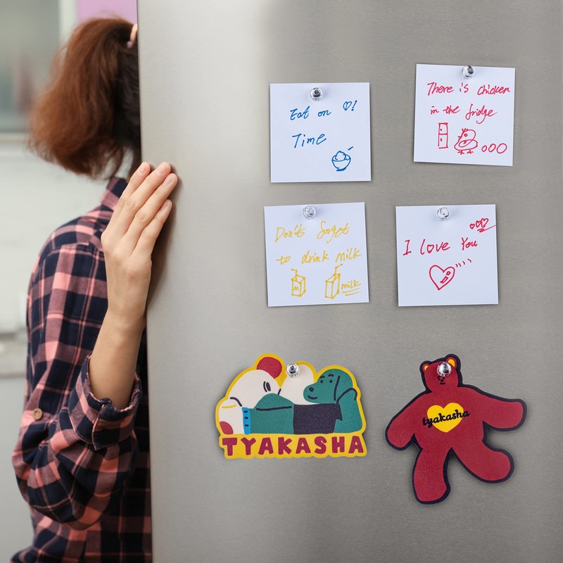 66PCS Magnetic Push Pin Magnet, Push Pin Magnet, Fridge Magnet