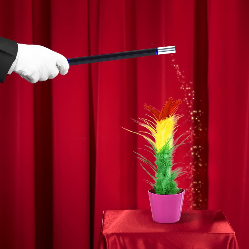 Harilla Magic Flower Pot and Wand Magic Appearing Flower Magic