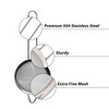 Makerstep 304 Stainless Steel Fine Mesh Strainers for Kitchen. Food