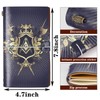WHLBHG Freemason Gift Masonic Gift Freemasonry A6 Size Refillable Leather