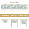 Blue Teal Coral Table Runners, Summer Beach Starfish Coastal Coffee