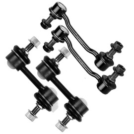 SCITOO 4pcs Suspension Kit Front Sway Bar Link Rear Sway Bar Link Fit 2006-2011 For Hyundai Azera 2006-2010 For Hyundai Sonata 2007-2009 For Kia Amanti