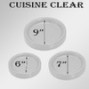 EcoQuality Disposable 6" inch Round Clear Plastic Plates - China
