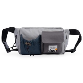 ONTRAIL Traveler Waterproof Waist Bag - Adjustable Strap, Multi-Pocket Design | Gray