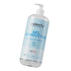 CELESTY | Gel Conductor - Skin Care | Ultrasonido Terapeutico Fisioterapia - Cavitacion y Radiofrecuencia Corporal | Belleza y Cuidado de la Piel - Gel Hidratante de Uso Profesional y Doméstico - 1L