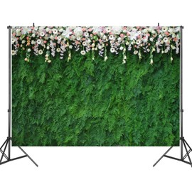 Artificial Leaves Photography Background Fabric Birthday Party Decoration Backdrop