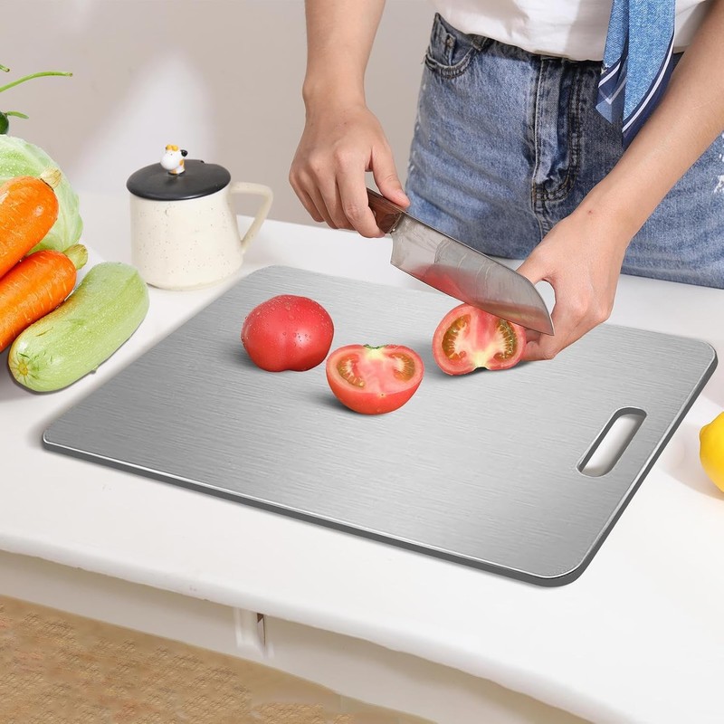 Titanium Cutting Board - Outdoor Portable Titanium Cutting Board Double