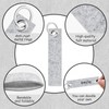 KERANEET Pack of 20 Felt Key Fob Plotter Blanks Key