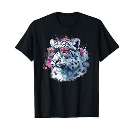 Cool looking Snow Leopard with Shades for Adults and Kids T-Shirt