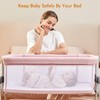 ANGELBLISS Baby Bassinet Bedside Sleeper, Easy Folding Portable Bassinet for