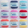 5 bolas de lana La Mia Angora Total 8.7 onzas.
