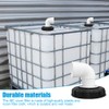 mizikuu 90° IBC Lid Filter, 163 mm Nylon Rainwater Filter,