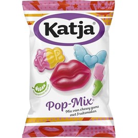 Katja Pop Mix I Soft Chewy Fruit flavored Gummy Candy I 250g 8.8 ounce