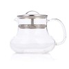 Yama Glass Sitka Teapot Tea Pot Server, 12oz, Clear