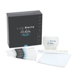 LumiSmile Take-Home Teeth Whitening Kit, 6 Syringes, 16% Carbamide Peroxide, Mint Flavor, Fluoride, Tray Case, Resin Sheets Included