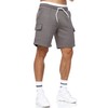 Indicode Men's Dannie Cargo Sweat Shorts with Drawstring, Men's Shorts,