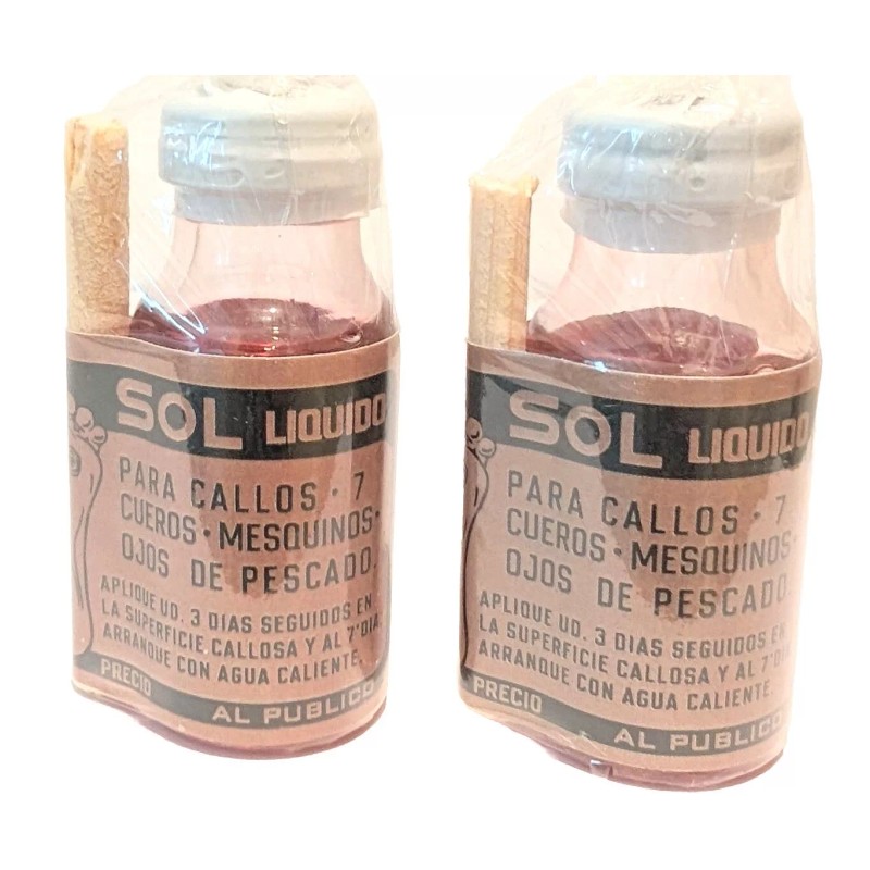 Sol 2 PACK! CALLOSOL Para Callos Mezquino Verrugas Warts Corns