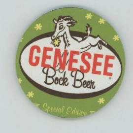 Genesee Bock Beer COASTER  - Cerveza Bier - Goat Special Edition