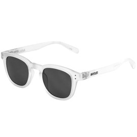 CARVE Havana Sunglasses – Matte Clear Transparent Frame, Grey Lens, UV400 Protection