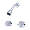 Central Brass 0926 Two Handle Shower Set - 1/2 inch