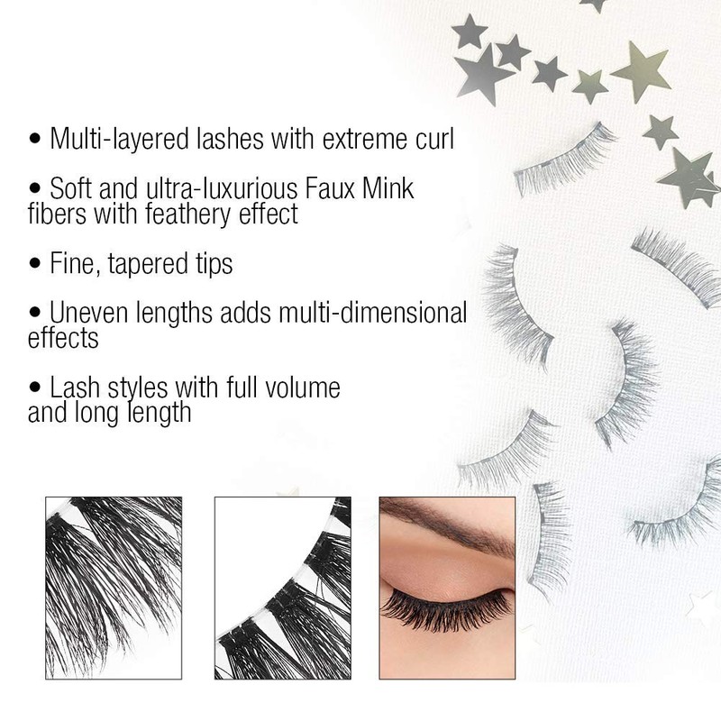 Ardell False Eyelashes 3D Faux Mink 860, 4 pairs