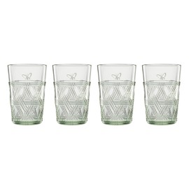 Lenox Green Butterfly Meadow Tall Glasses, Set of 4, 4 Count
