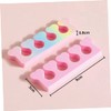 SAFIGLE 30Pcs Manicure Toe Separators Gradient Heart Shape Soft Nail