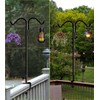 Koutemie 40 Inch Tall Double Deck Hook for Railing, Adjustable