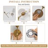 Bsmathom Wall Sconces Sets of 2, Hardwired Classic Brushed Brass