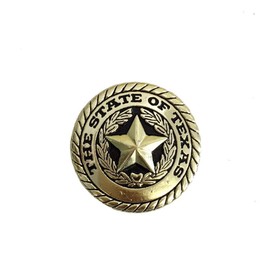 AJ Tack Wholesale State of Texas Seal Concho Western Decoration Chicago Screw Round Shape Silver