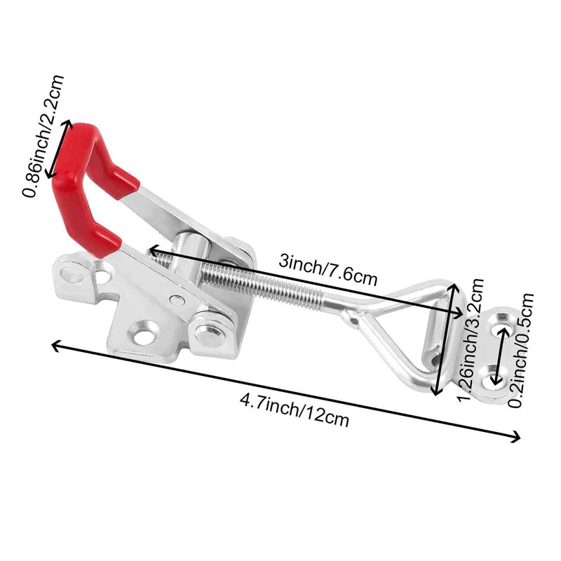 HOIGON 10 Pack 550 lbs Adjustable Toggle Latch Clamp 4002,Hand