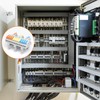 PHITUODA 4Pcs DIN Rail Terminal Blocks 28-12AWG Quick Wiring Cable