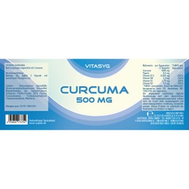 Vitasyg Turmeric 500 mg Plus Piperin – 120 Vegetarian Capsules