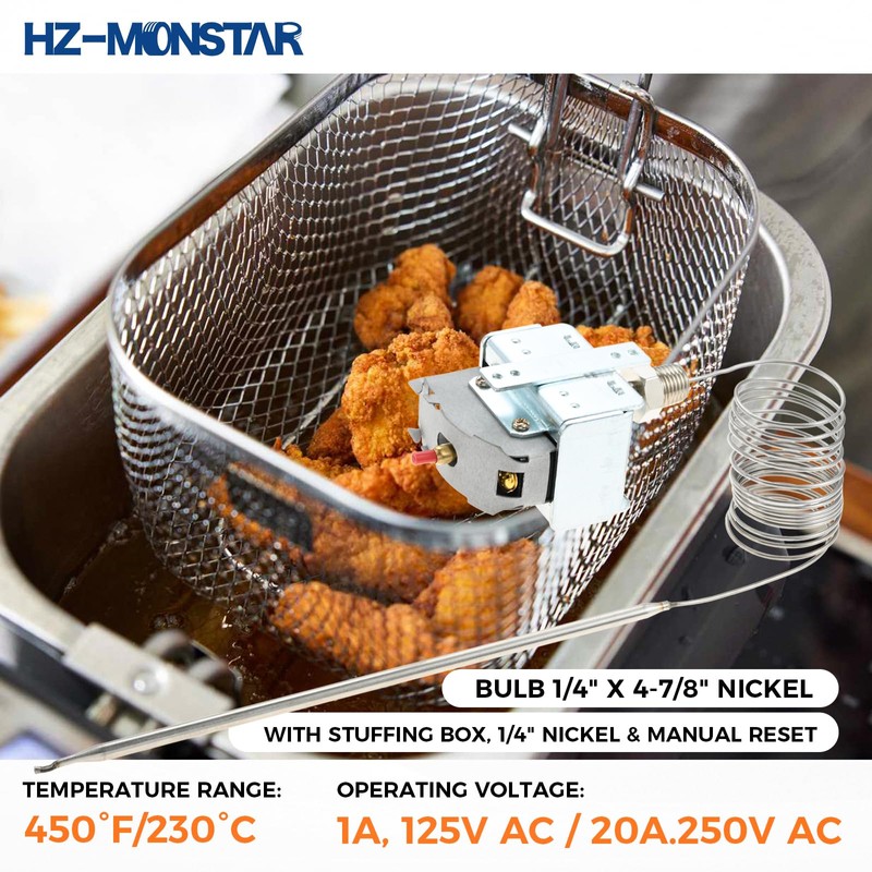 HZ-MONSTAR PP10084 High Limit Thermostat Fryer Switch Lchmo5030 Compatible with