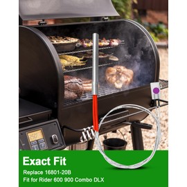 Vaticas Hot Rod Igniter Replace 16801-20B Fit for Rider 600 900 Combo DLX Pellet Grill Hot Surface Igniter, Temperatures UP to 1200°F 200W 120V