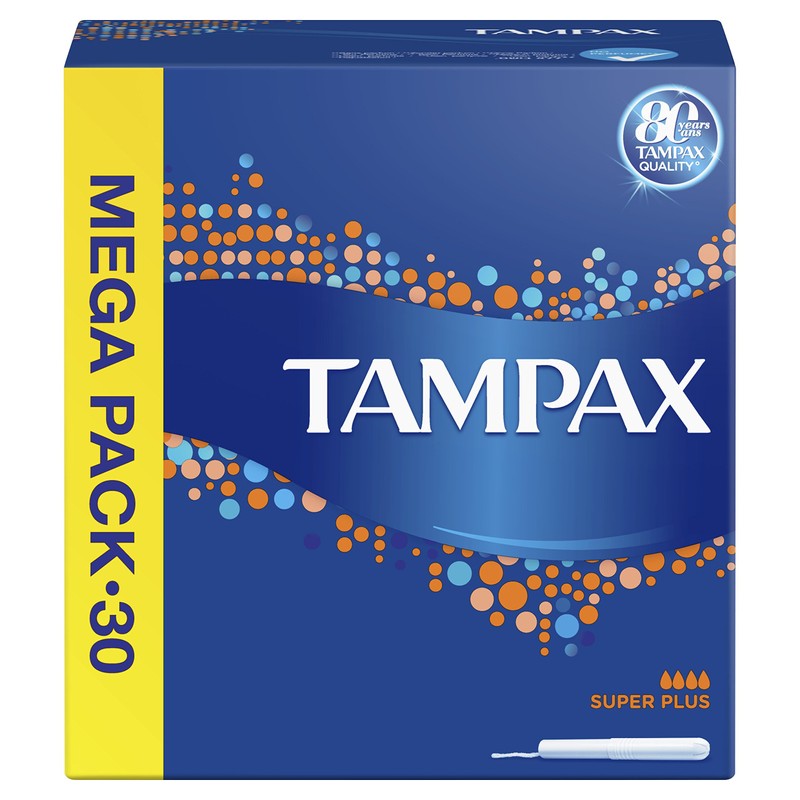 Tampons Tampax Super-Plus 30 pieces