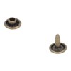 500set Metal Studs Rivets 8mm DIY Iron Double Flat Burr