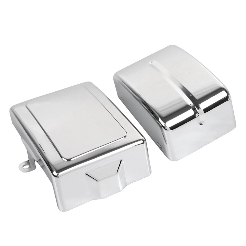 Unbranded Chrome Battery Box Side Cover For Harley Dyna Street