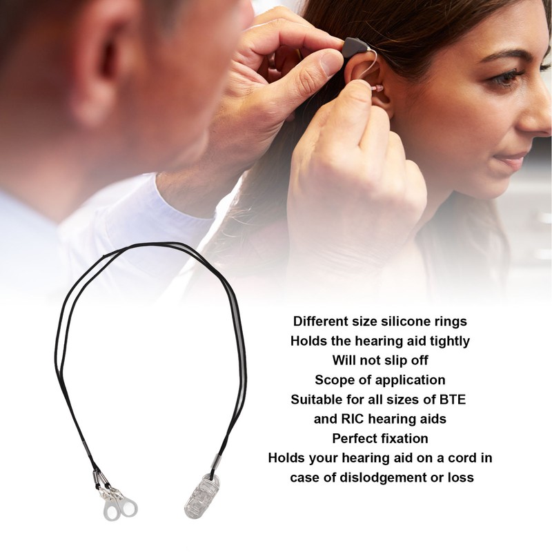 2PCS Hearing Aid Clips Prevent Lost Safe BTE Protector Hearing