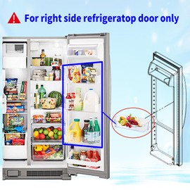 Vanshly Upgraded W11239961 W10900538 Refrigerator Door Shelf Bin Compatible with Whirlpool Refrigerator, Replace 4591452, AP6333410, PS12578777, EAP12578777, (1 pcs)