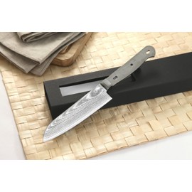KATSURA Woodworking Project kit Japanese VG-10 67 Layers Damascus Steel Chef Knife Blank (5 inch Small Santoku Chef Knife no logo)
