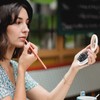 Mini hairbrush, pocket hairbrush with mirror, portable for purse/pocket, travel