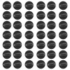 ROSENICE 100pcs Rubber Pin Badge Fasteners for Pins (Black)
