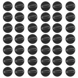 ROSENICE 100pcs Rubber Pin Badge Fasteners for Pins (Black)