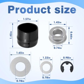 532009040 Front Wheel Bearings Kit Replacement for Husqvarna Craftsman AYP Poulan 9040 9040H 121748X 121749X 12000029 Fits for John Deere M123811 M123253 R27434 24H1398 Z9972H