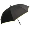 Rainbrella Black with Green Large Auto Open Trim Umbrella
